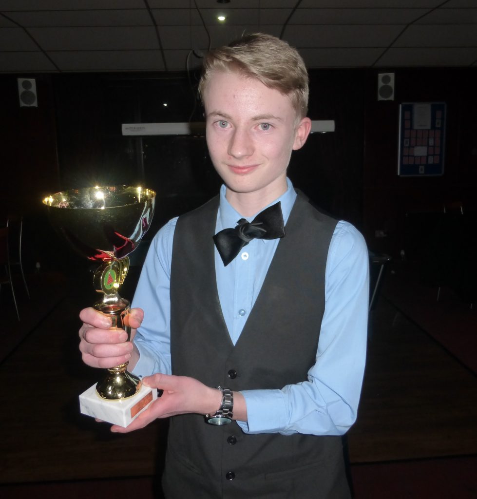 Toby Waters with his trophy
