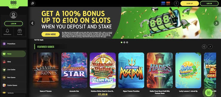 888casino has more exclusive games than the top crypto casinos.