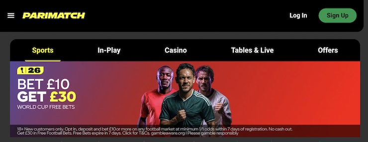 Parimatch has some of the best football odds amog the top betting sites not on GamStop in the UK.